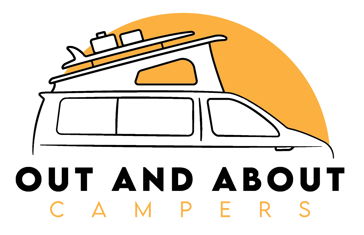 Out And About Campers Logo