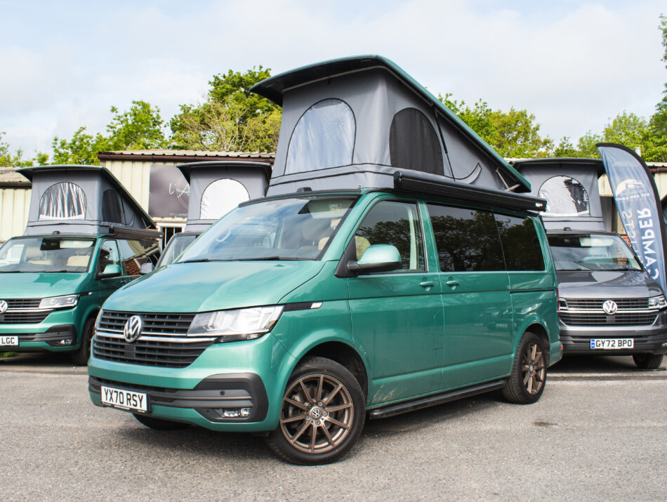 Angled-Front View of Campervan