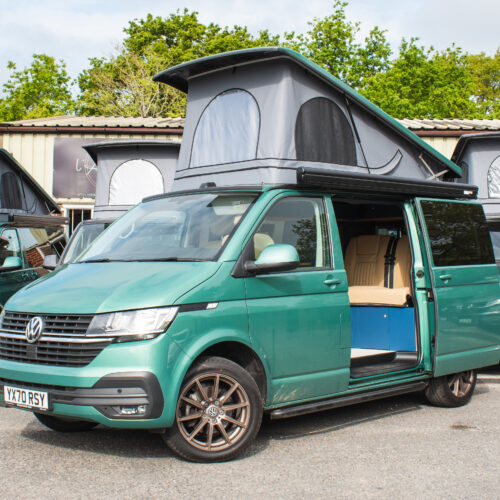 Angled-Front Open View of Campervan
