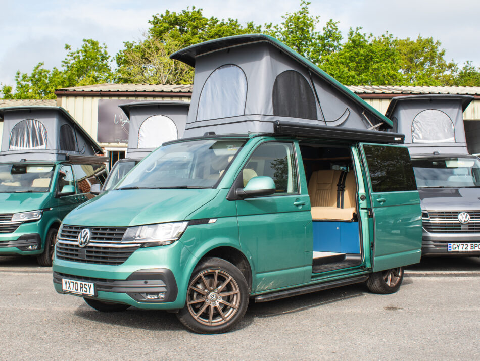 Angled-Front Open View of Campervan