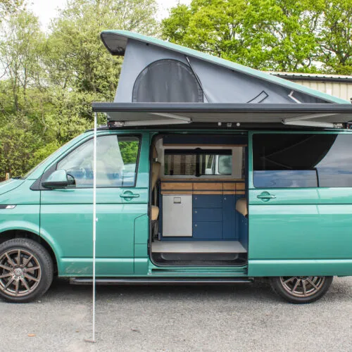 Left-Side-Open View of Campervan