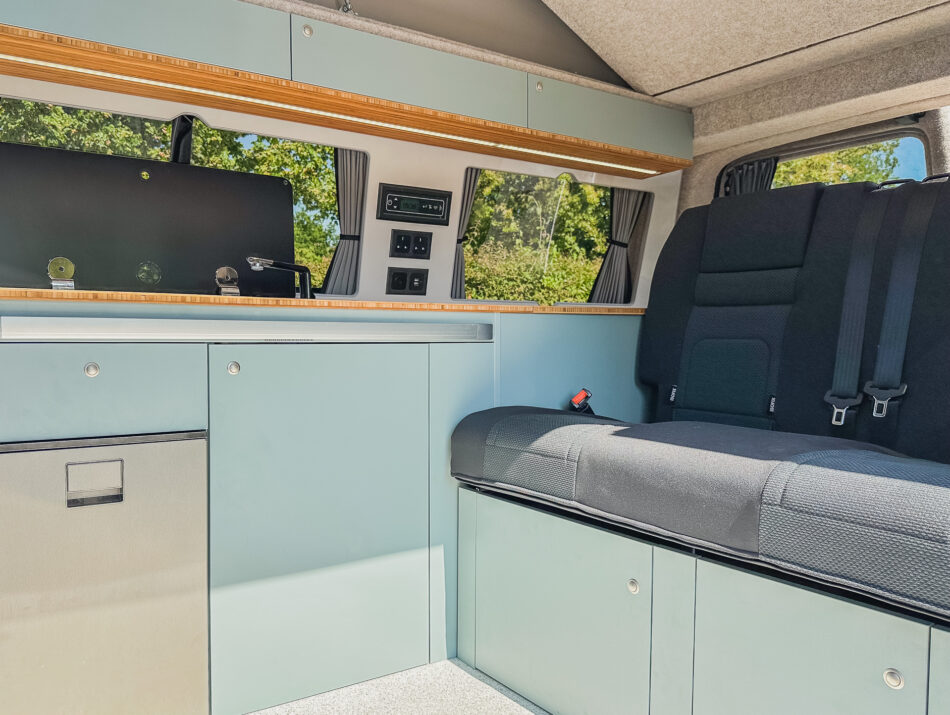 Turquoise furnishings - classic tourer