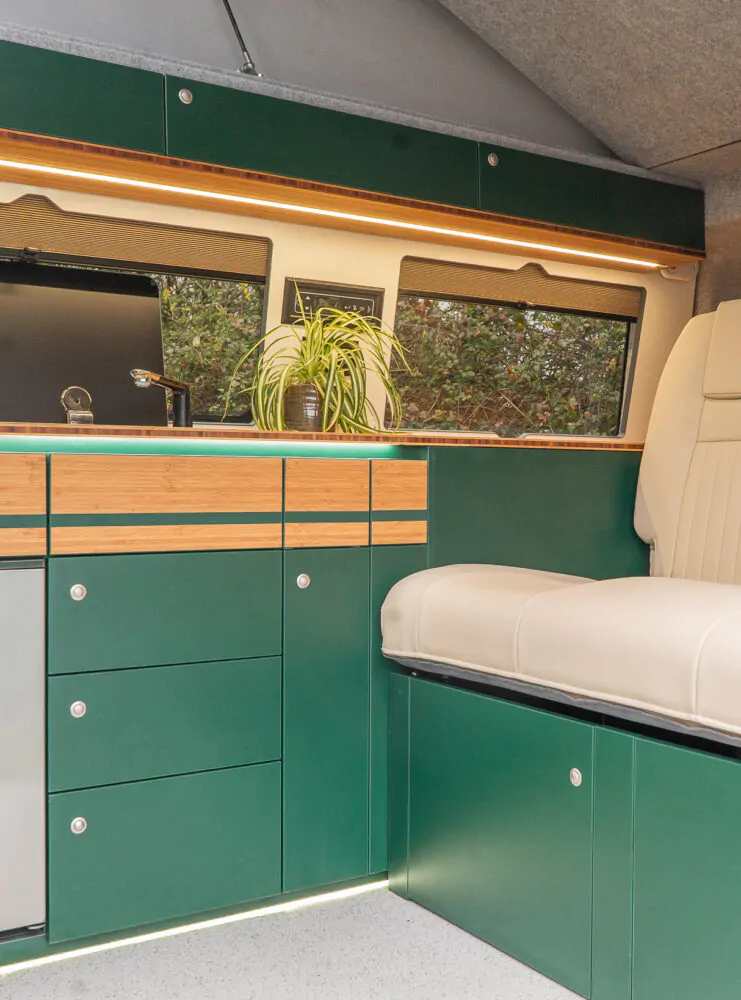Green Furnishing in campervan