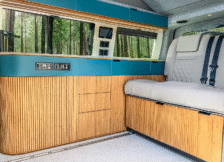 Fuji conversion with bamboo cupboards