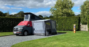 An OAAC camper at Concierge Camping Chichester 