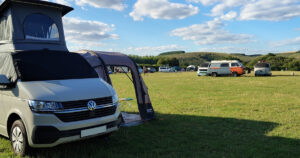East Meon campsite with an OAAC camper