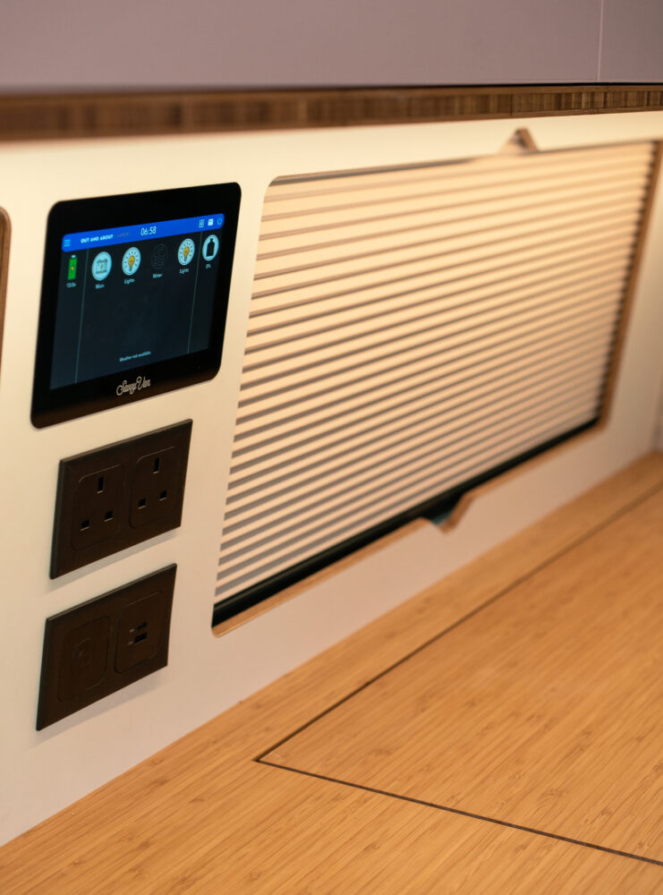 SavvyVan control panel and vanshades