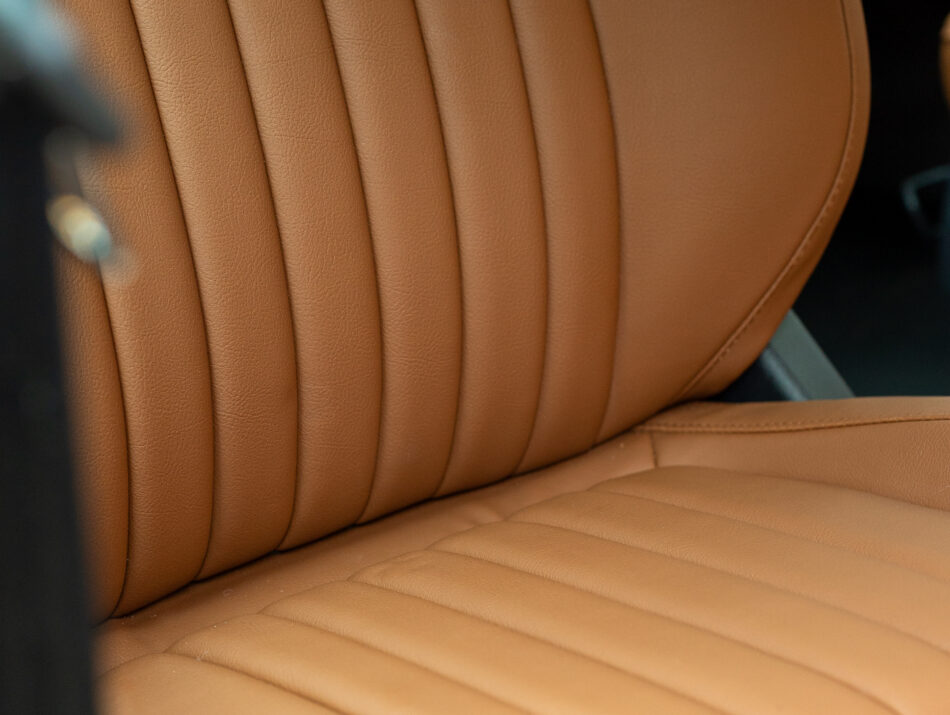 Upholstery details narrow tuck and roll