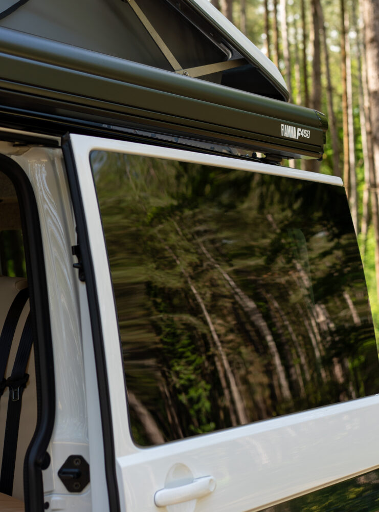 Fiamma Awning mounted on side of van
