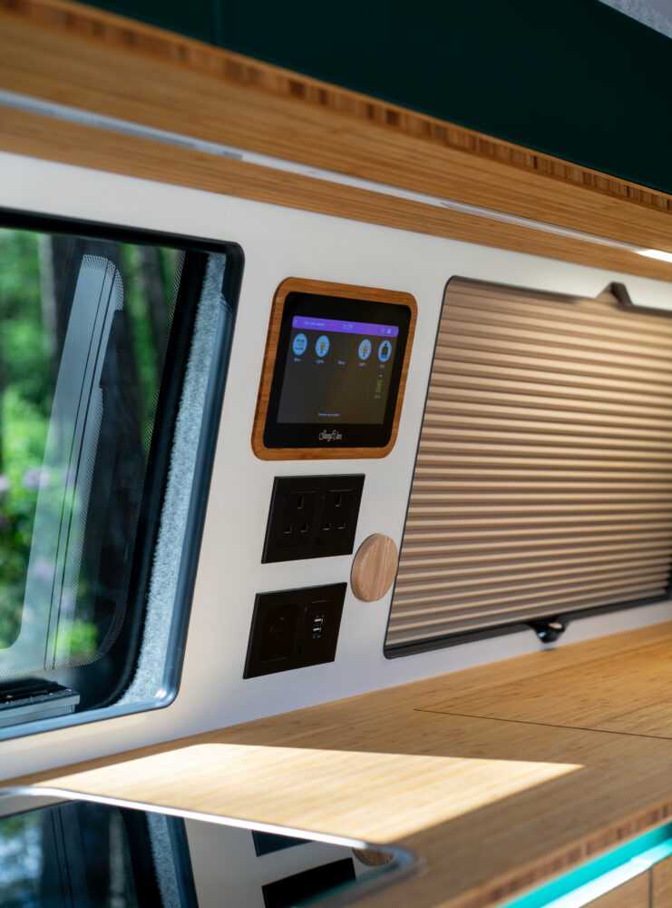 SavvyVan control panel and Vanshades