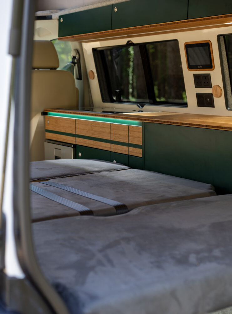 RIB bed in bed mode from rear