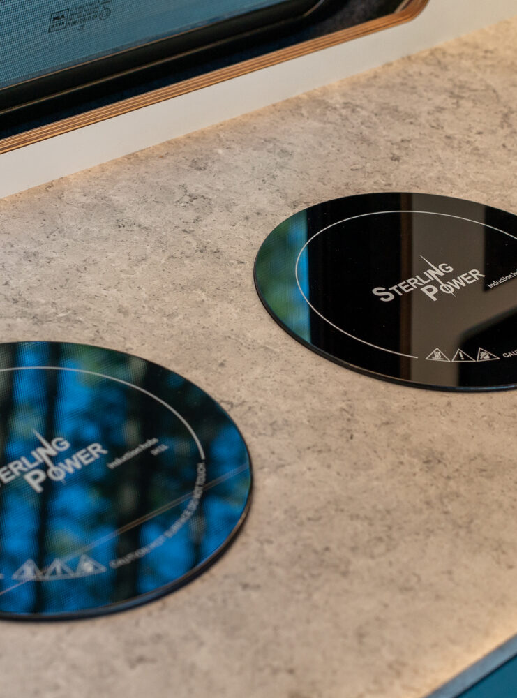 2 induction hobs