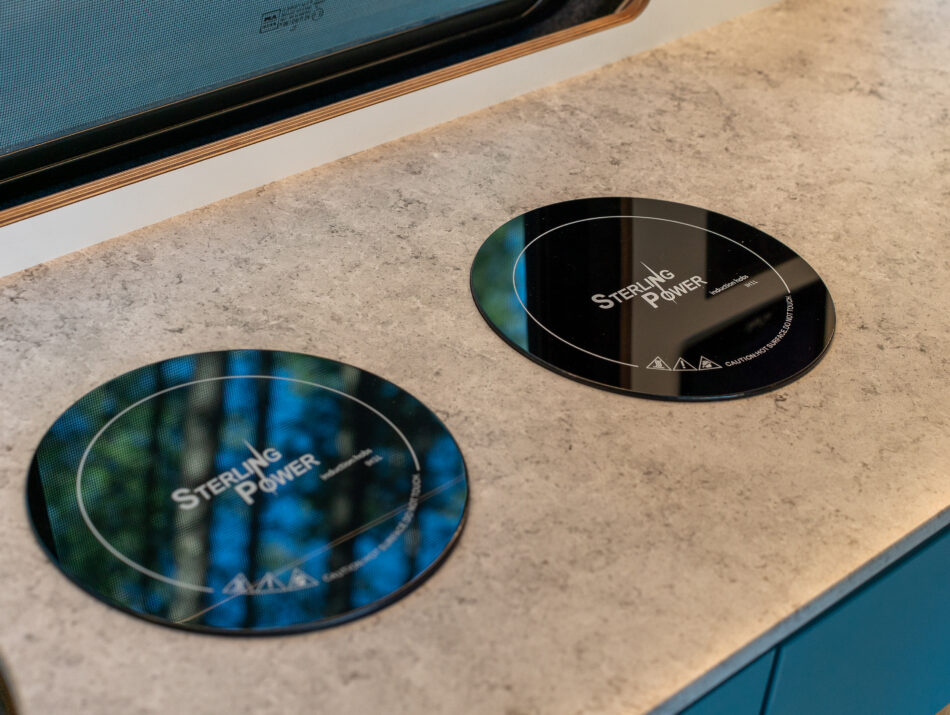2 induction hobs